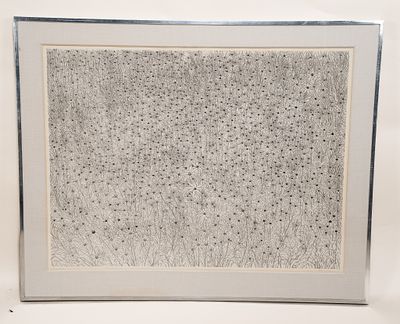 Richard Claude Ziemann, American, 1932, Black-Eyed Susans, Etching. Richard Claude Ziemann 