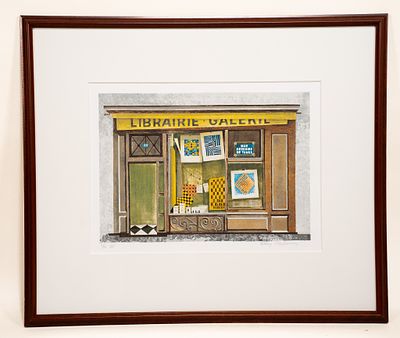 Mary Faulconer, American, 1912 - 2011, Librarie Galerie, Serigraph. Mary Faulconer, American 