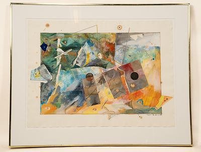 Mike Henderson, American, 1943, MHS 78-2, Mixed Media on Paper. Mike Henderson, American, 1943 