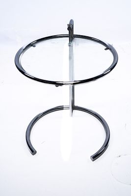 Eileen Gray E-1027 Adjustable Stainless Steel and Glass Side Table. Eileen Gray E-1027 Vintage 