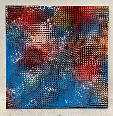 Rusty Scruby, American 1964 - , The Red Violin, Woven Photo Paper. Rusty Scruby, American 1964 - 