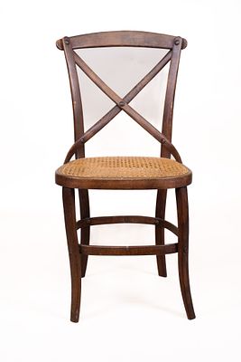 Antique J and J Kohn Caned Austrian Bentwood Thonet Chair . Antique J and J Kohn Caned Austrian 