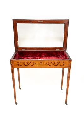 Antique Bijouterie Table, Jewelry Display Case, Vitrine, Side Table. This table makes a 