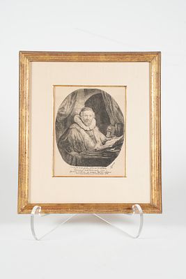 Rembrandt van Rijn, Dutch 1606–1669, Jan Uytenbogaert, Preacher of the Remonstrants, Etching on 
