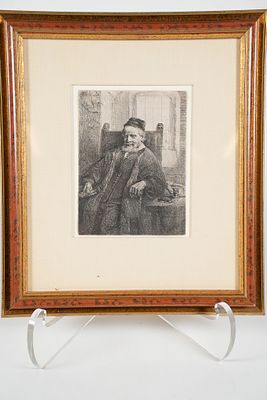 Rembrandt van Rijn, Dutch 1606–1669, Jan Lutma, Goldsmith, Etching and Drypoint on Paper. Rembran 