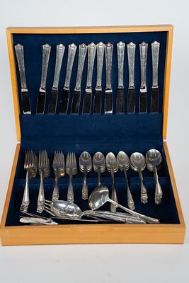 95 Piece Fine Arts Sterling Silver Processional Flatware Set. A 95 piece flatware set from Fine 