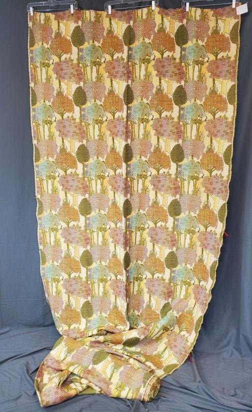 Lot 224: Vintage c1960s Forest Tapestry Yardage - Laura Fisher Estate