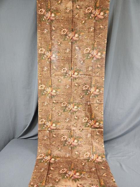 Lot 261: Antique c1830 English Chintz Fabric
