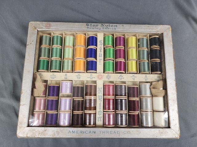 Lot 266: Antique Star Nylon Sewing Thread Box