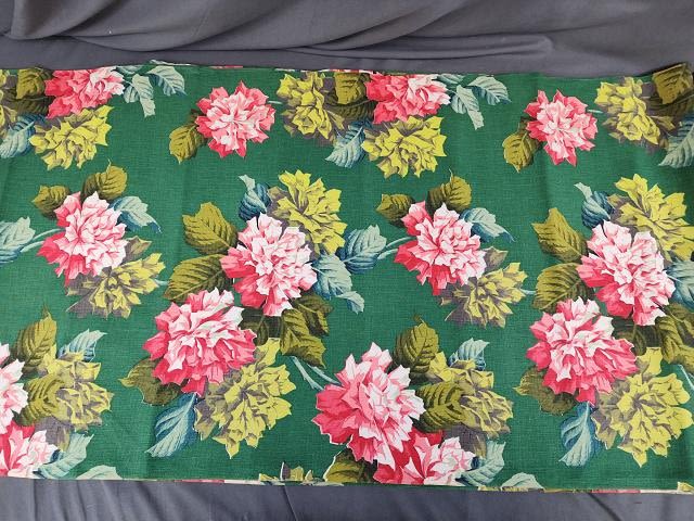 Lot 271: Vintage Floral Home Decor Fabric 6 yds