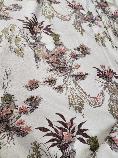 Lot 273: Vintage Barkcloth Fabric Shalimar 6 yds