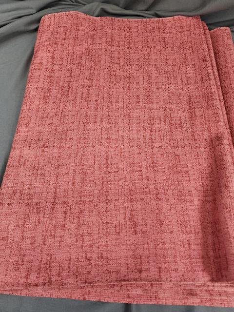 Lot 276: Vintage Barkcloth Fabric in Rose 4.5 yds