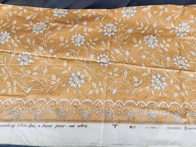 Lot 281: Vintage Fabric - Verrieres Brunschwig Fils 3yds