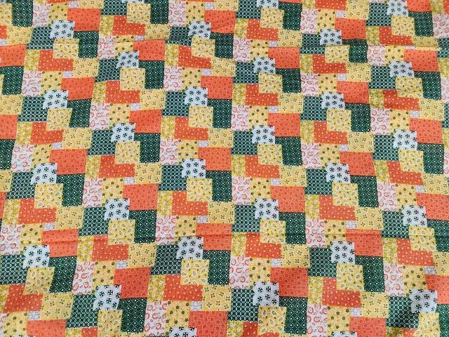 Lot 283: Vintage Cotton Patchwork Print Fabric 9.5 yds