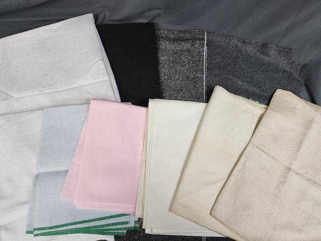 Lot 290: Group of 10 Misc Fabrics - Wool, Sheer Yardage