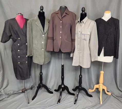 Lot 174: 5 Vintage Ladies Jackets, Dress, more
