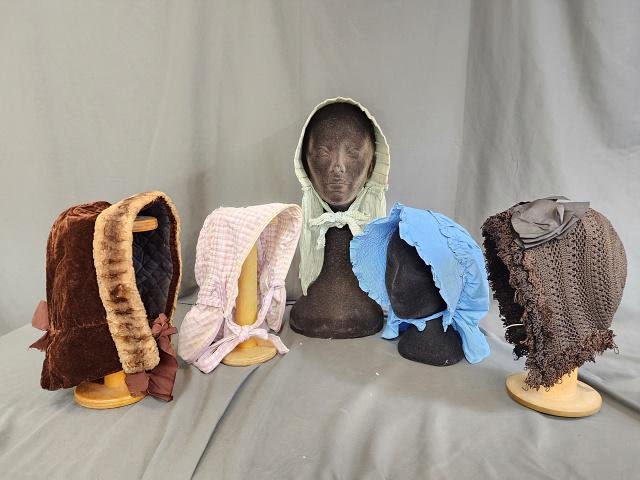 Lot 198: Group of 5 Antique Bonnets
