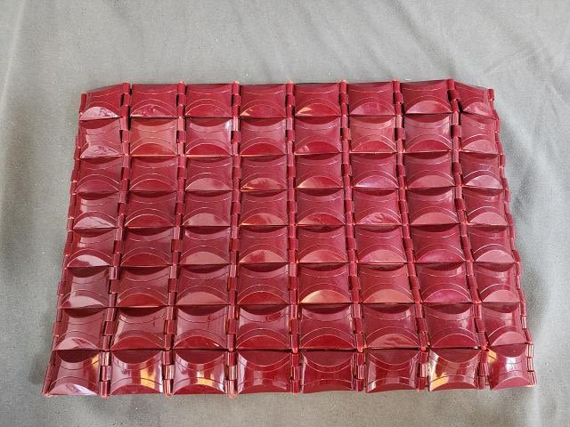Lot 200: Vintage c1940s Red Flex Plastic Clutch Purse