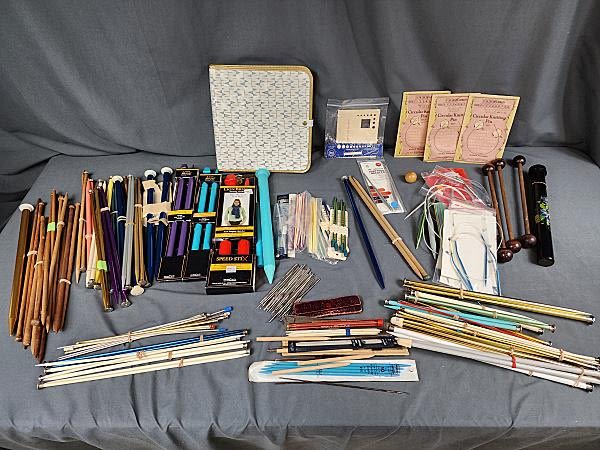 Lot 180: Large lot of Crochet Hooks and Knitting Needles