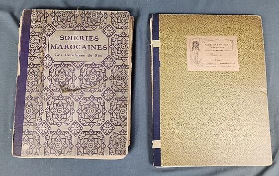 Lot 188: 2 Antique 19th C French Textile Document Portfolios