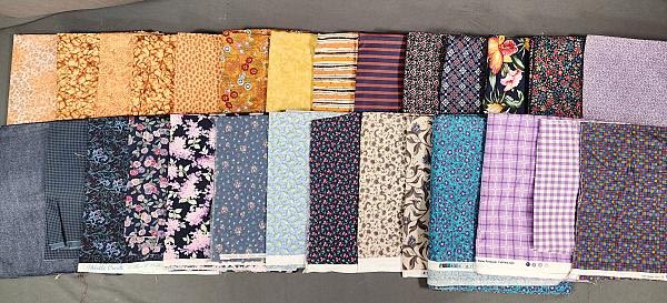 Lot 306: 10 lbs Quilt Fabric 1990-2010 - Assorted Prints & Colors