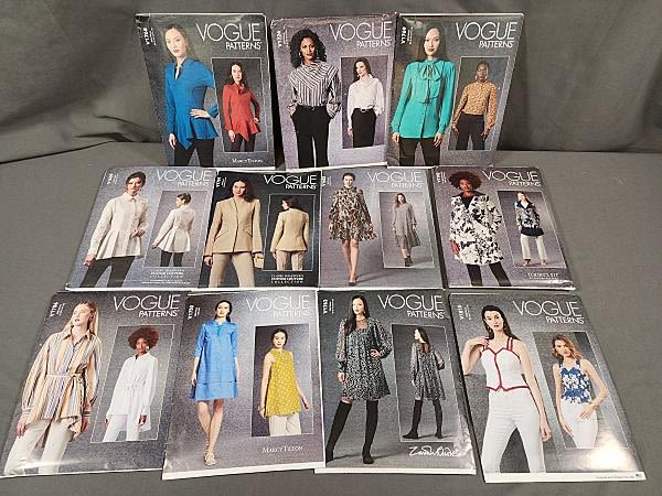 Lot 319: 11 Uncut Vogue Sewing Patterns 2020-21