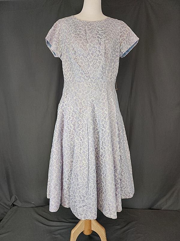 Lot 168: Vintage Blue Lace Party Dress