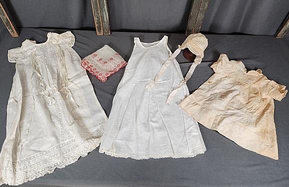 Lot 189: Vintage White Baby Dresses