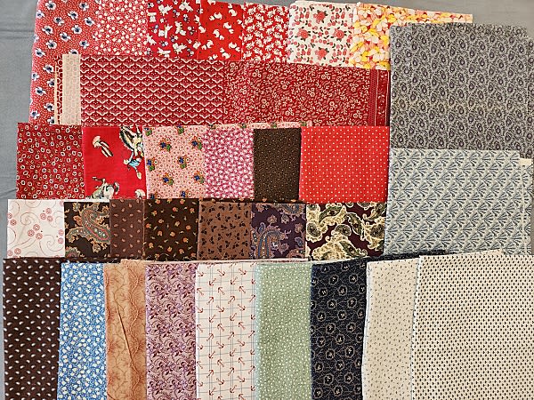 Lot 201: 7 lbs Quilt Fabric 1990-2010 - Reproductions
