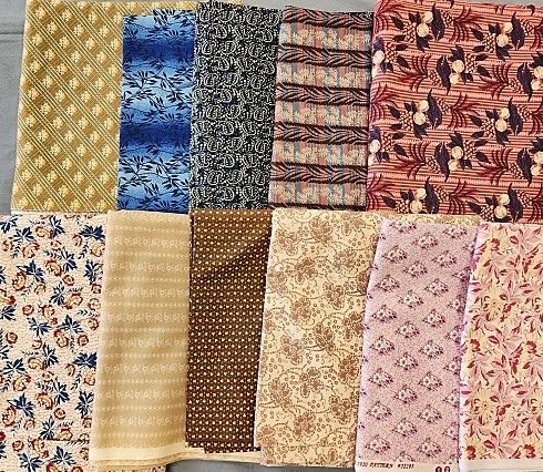 Lot 202: 8 lbs Quilt Fabric 1990-2010 - Reproductions