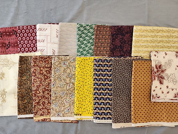 Lot 208: 8 lbs Quilt Fabric 1990-2010 - Reproductions