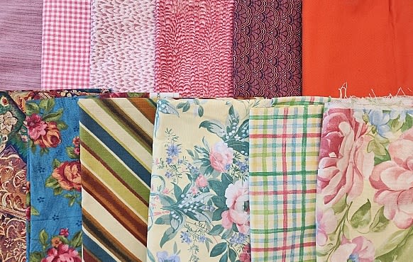 Lot 223: 10 lbs Home Decor Fabric 1990-2010