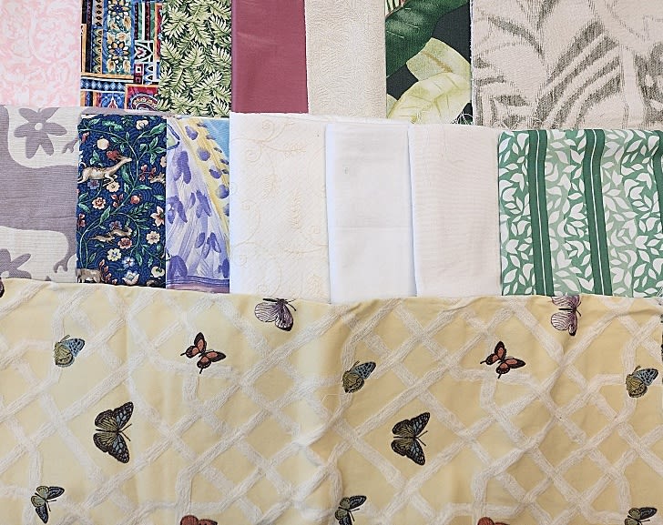Lot 224: 10 lbs Home Decor Fabric 1990-2010