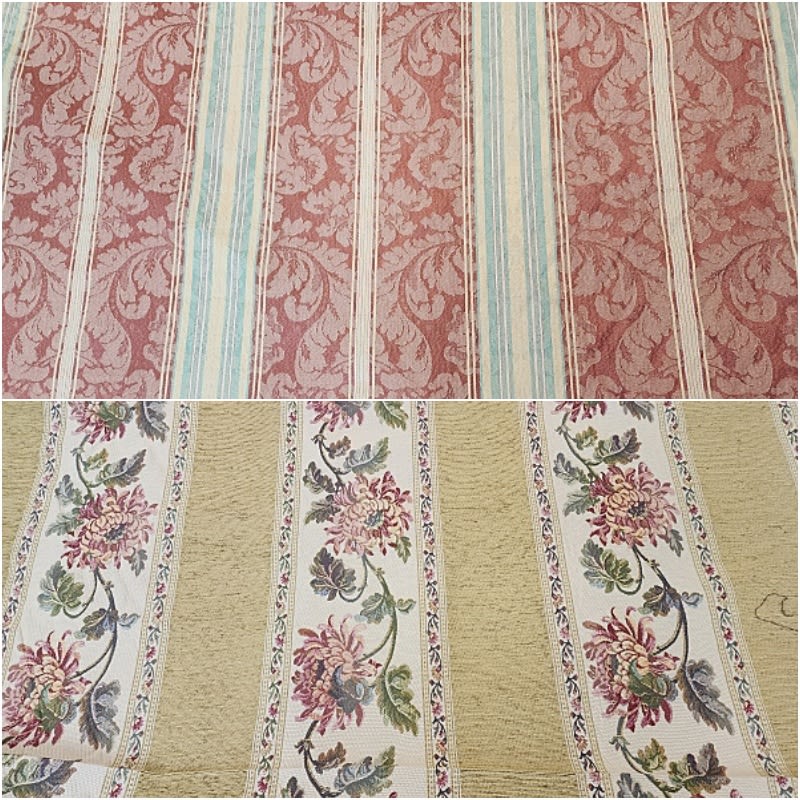 Lot 233: 2 Home Decor Stripe Fabrics