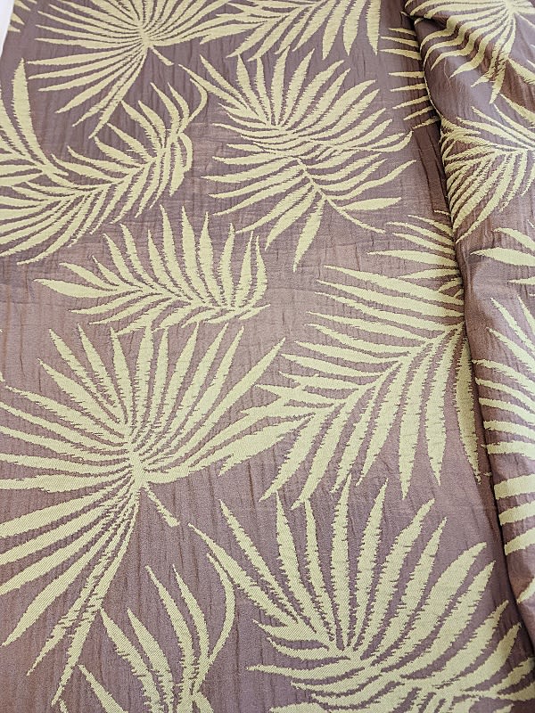 Lot 235: Woven Home Decor Fabric  - Fern Leaves