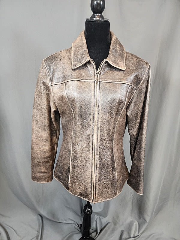 Lot 167: Vintage Wilsons PELLE Studio Brown Leather Jacket