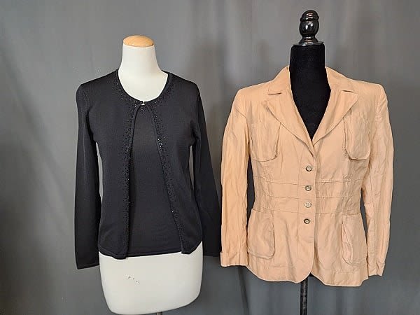 Lot 192: Oscar De La Renta Sweater Set with Equivoque Jacket