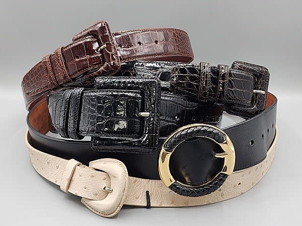 Lot 197: 5 Ladies Belts- Cole Haan, Furla, and More
