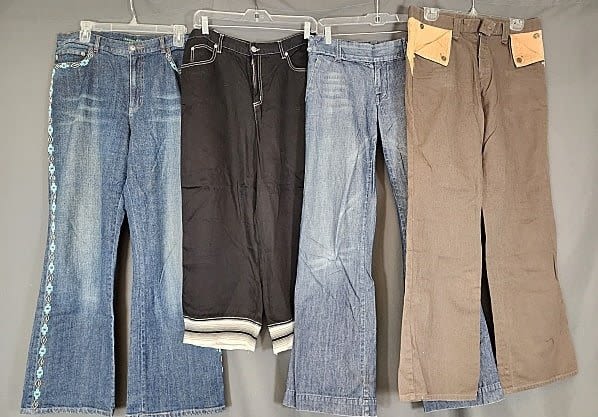 Lot 206: 4 Vintage Demin Jeans - Gaultier, Lauren