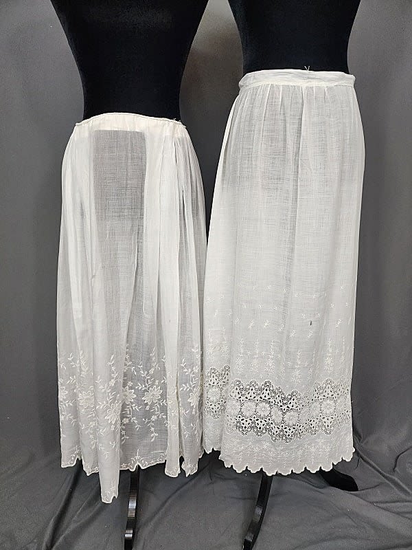 Lot 219: 2 Vintage White Petticoats