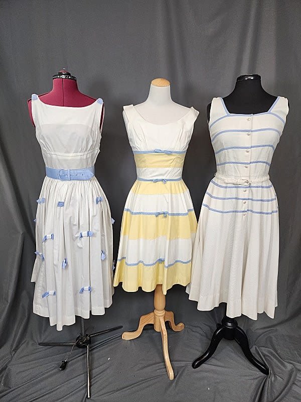 Lot 229: 3 Vintage c1960s Sleeveless Dresses