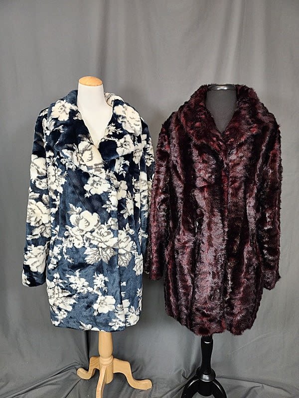 Lot 242: 2 Dennis Basso Faux Fur Coats