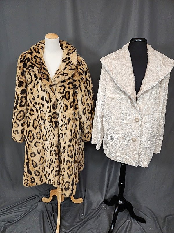 Lot 243: 2 Faux Fur Coats- Dennis Basso