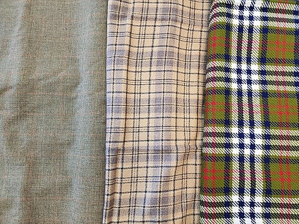 Lot 174: 3 Pieces of Wool Plaid- Mixed Plaids
