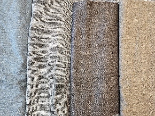Lot 175: 4 Pieces of Herringbone Wool
