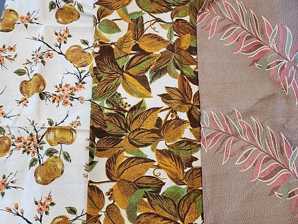 Lot 179: Group of Vintage Home Decor Fabrics-Leaves