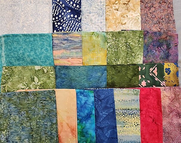 Lot 185: 5lbs of Batik Fabric