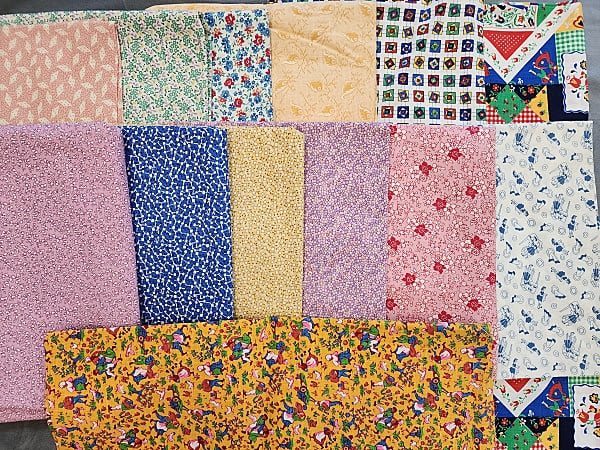 Lot 188: 5lbs of Cotton Quilt Fabrics-Repro