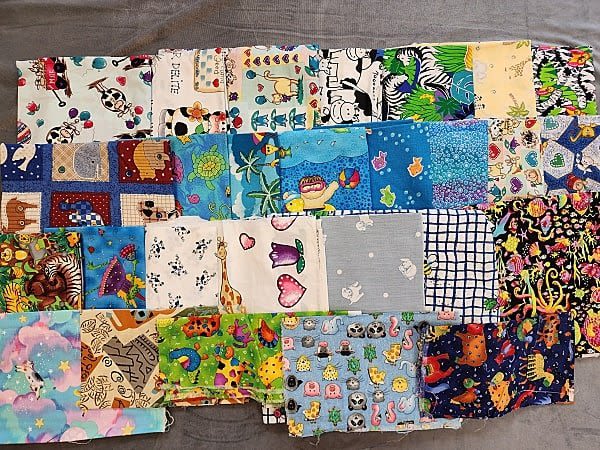 Lot 190: 10lbs of Quilt Fabric- Child Theme Animals