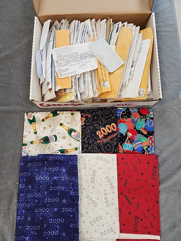 Lot 193: 7lbs of Quilt Fabric- Y2K, Millenium, and Swap